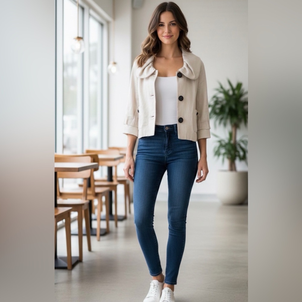 Bensoni jacket open front size 6